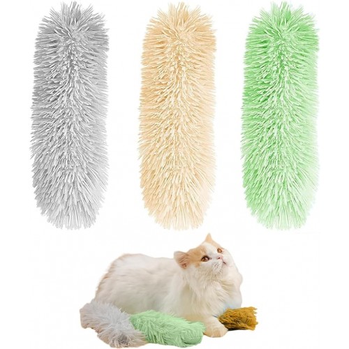 Cat Catnip Toys Cat Pillows, 3 Pack Interactive Cat Toys for Indoor Cats, Soft and Durable Crinkle Sound Catnip Plush Toys, Cat Kicker Toys, Promotes Kitten Exercise and Keep Cats Fit Cat Catnip Toys Cat Pillows, 3 Pack Interactive Cat Toys for Indoor Cats, Soft and Durable Crinkle Sound Catnip Plush Toys, Cat Kicker Toys, Promotes Kitten Exercise and Keep Cats Fit